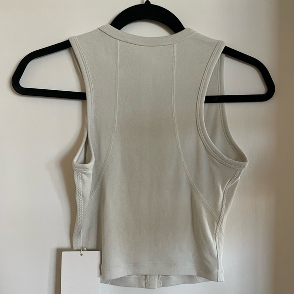 Lululemon Soft Ribbed Button Front Tank - Cream - Picture 2 of 4